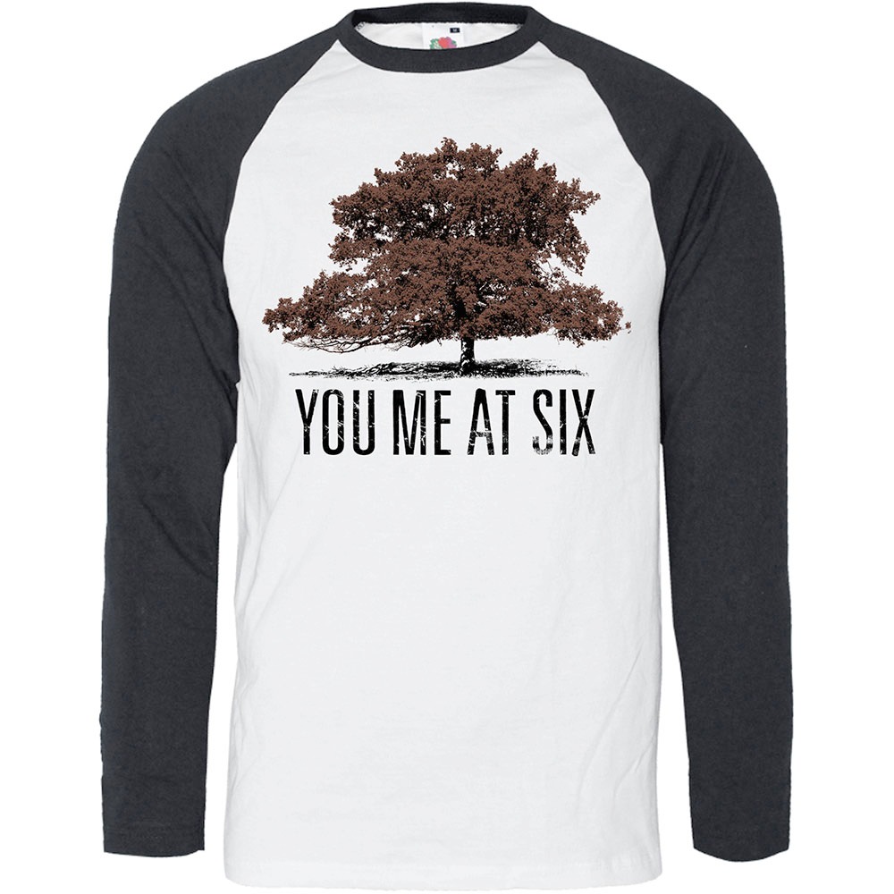 You Me At Six - Tree Longsleeve shirt - Wit/Zwart